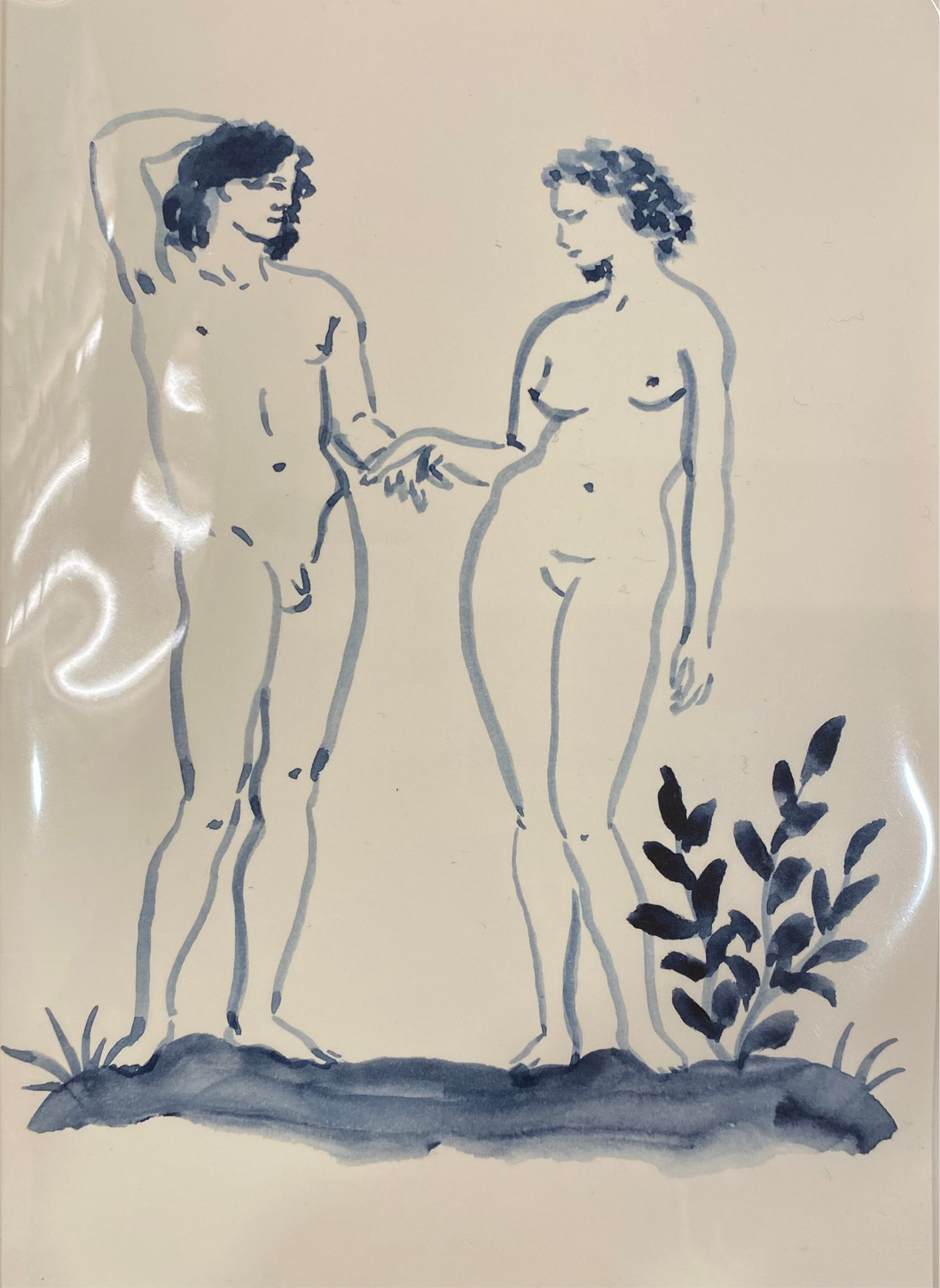 Adam & Eve greeting card