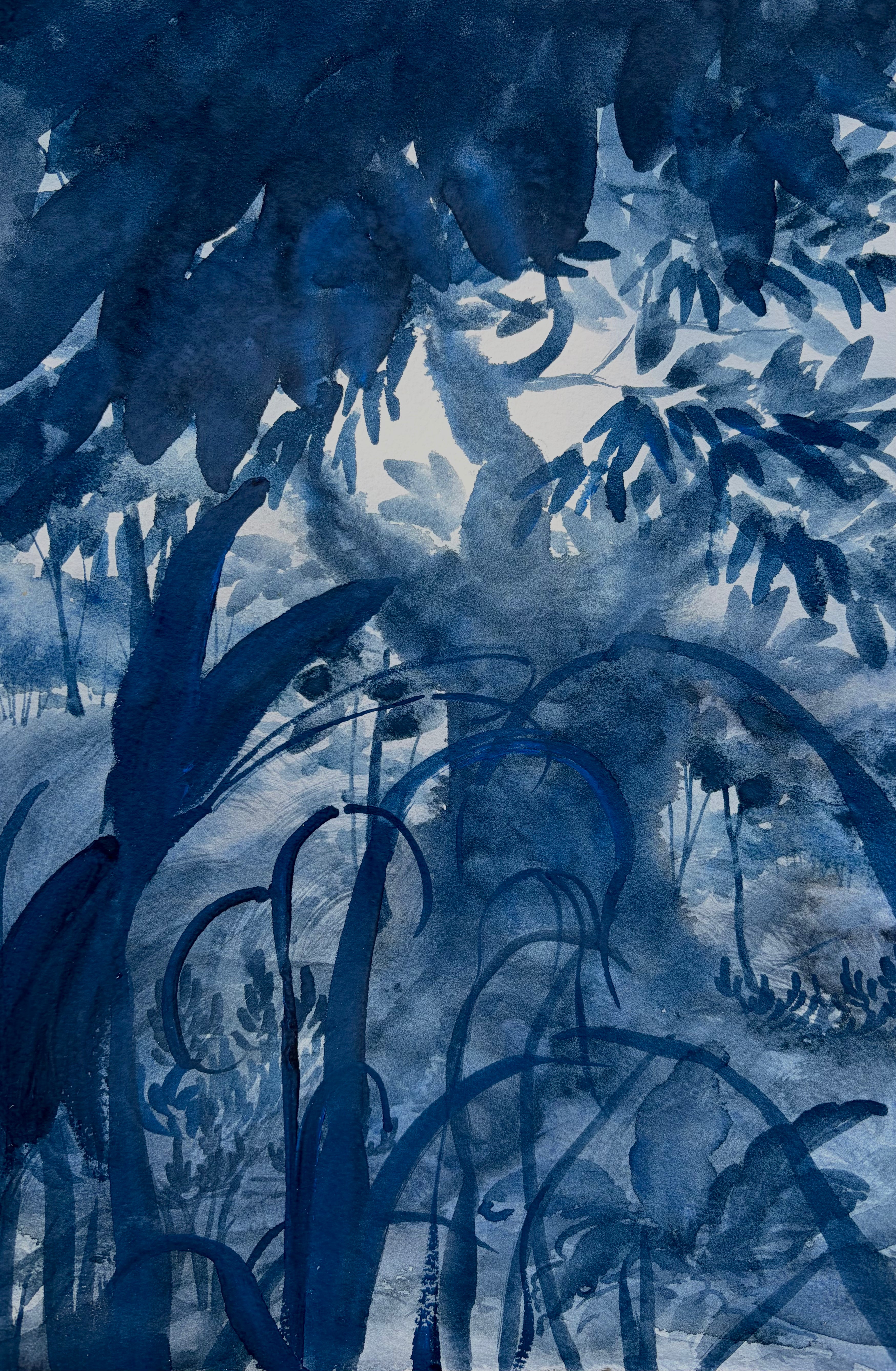 Forest Scene with Butterfly